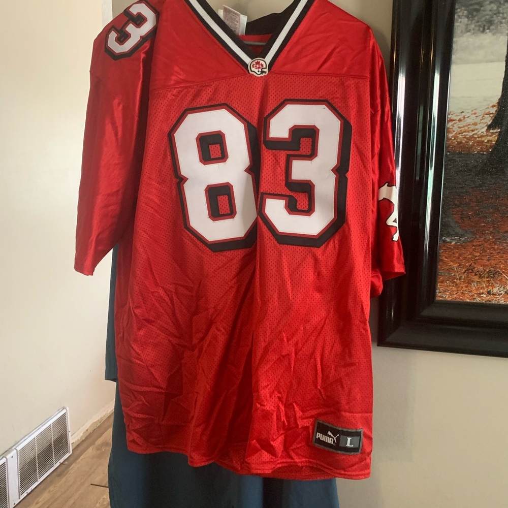 Vintage Calgary stampeders CFL jersey #83 Moore
